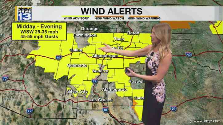 Strong winds and high fire danger Wednesday