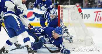 Toronto Maple Leafs booed off the ice during 7-3 loss against Lightning in Game 1