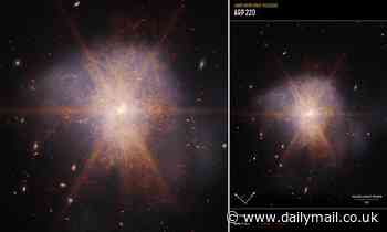 James Webb captures a stunning photo of the moment two spiral galaxies collided