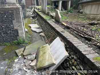 Croydon church graveyard vandalised as headstones smashed