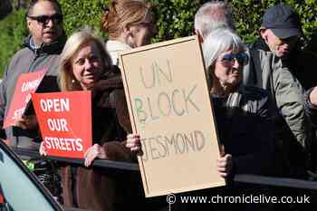Frustrates residents hold protest against Jesmond road closures after they cause traffic nightmare