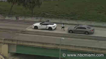 WATCH: Suspects Flee on Foot After High-Speed Police Chase Ends in Broward