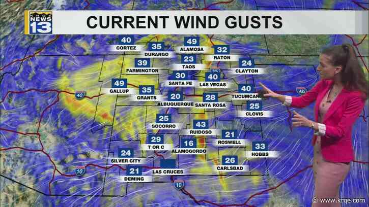 Windy across New Mexico Wednesday