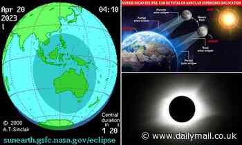 First Hybrid Solar Eclipse in 10 years will appear today with the best view from Western Australia