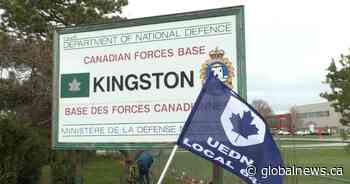 Public Service Alliance of Canada members hit the picket lines in Kingston, Ont.