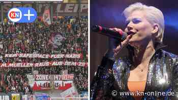 RB Leipzig und Melanie Müller: Protestaktion der Fans