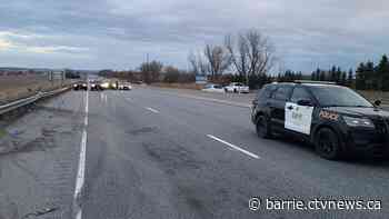Lanes closed on Highway 400 in Bradford for fatal collision