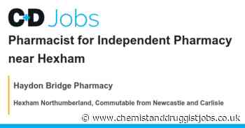 Haydon Bridge Pharmacy: Pharmacist for Independent Pharmacy near Hexham