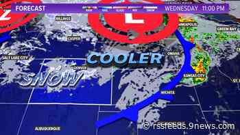 Rain, snow showers return to Colorado Wednesday