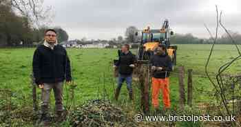 Police called to allotment stand-off on edge of Bristol as work begins on project