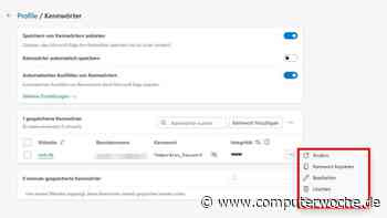 Microsoft Edge: Passwörter anzeigen