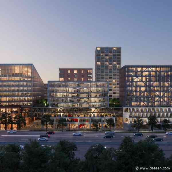 Mecanoo designs mixed-use development as "green artery" for Amsterdam