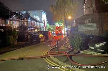 Greenwood Close, Morden house fire: six fire engines called to scene