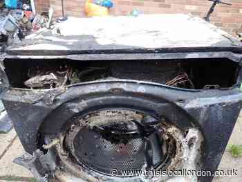 Fire crews rescue dog after Enfield washing machine blaze