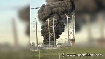 No Injuries Reported as Crews Battle Appliance Fire at Doral Recycling Plant