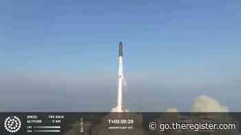 SpaceX's second attempt at orbital Starship launch ends in fireball