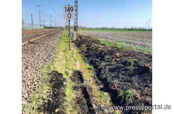 BPOL-FL: Jübek - Böschungsbrand sorgt für Sperrung der Bahnstrecke