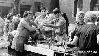 Retro-Diaschau: Markttag zu DDR-Zeiten im Jenaer Stadtzentrum