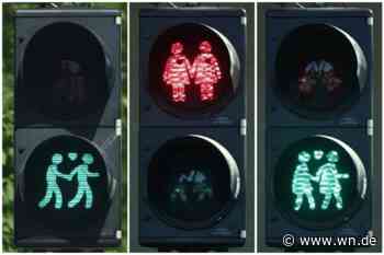 Gleichgeschlechtliche Ampelfiguren als Zeichen für mehr Vielfalt