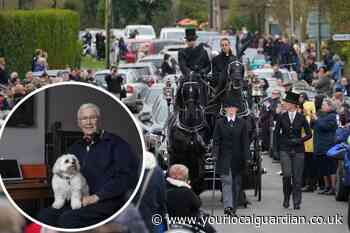 Paul O'Grady funeral: Hundreds line the streets for final farewell