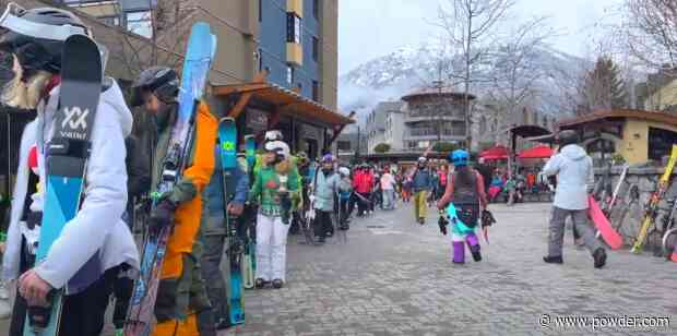 Look: Skiers Bash Whistler For Incredibly Long Lift Line