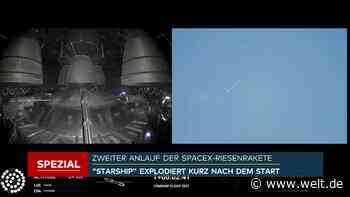 Elon Musks „Starship“ muss kurz nach dem Start gesprengt werden