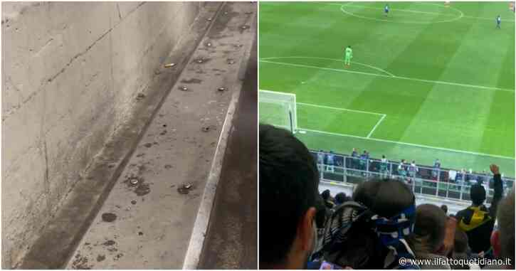 Inter-Benfica, San Siro trema per l’esultanza dei tifosi: il video girato nella curva mostra le crepe del Meazza
