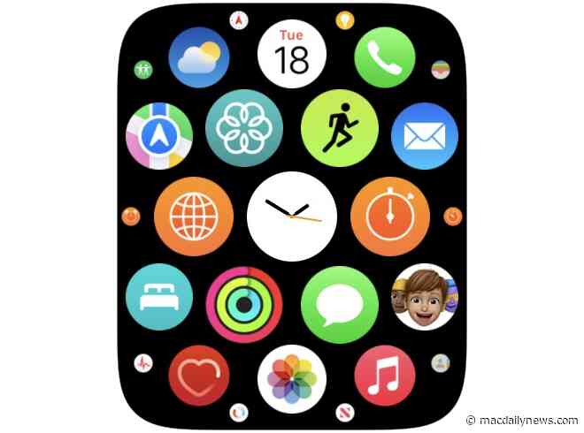 watchOS 10 said to deliver new home screen layout with folders to Apple Watch