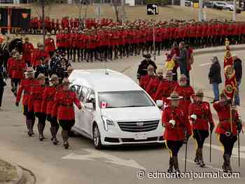 Regimental funeral honours Strathcona County RCMP officer killed in crash