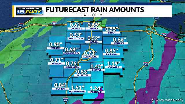 More rain coming, temps headed down