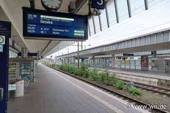 Stillstand auch im Bahnverkehr am Hauptbahnhof in Münster