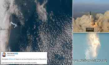 New video from SPACE shows Elon Musk's Starship exploding during its maiden flight 