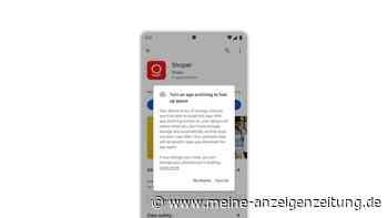 Android-Smartphones können Apps archivieren