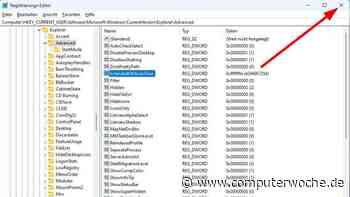 Windows 11: Vorschaubilder in Task-Leiste deaktivieren