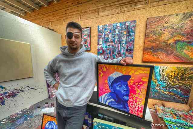 “Een negatief en zwaarmoedig verhaal kan ook uitdraaien in iets moois”: hoe Oleksandr (26) plots halfblind werd én zo een carrière als kunstenaar uitbouwde
