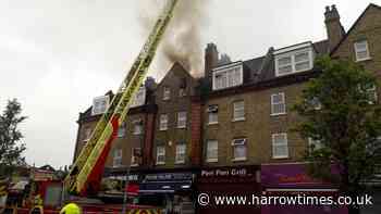 Cricklewood Broadway closed as fire covers area in smoke