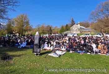 Hundreds from across borough turn out for Eid prayers in park