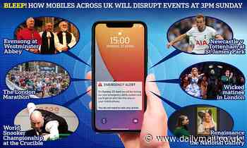 Don't panic as Government tests Emergency Alert system on Sunday at 3pm