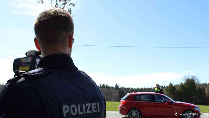 Beim Blitzmarathon an der Messtelle in Friesenried war einiges los