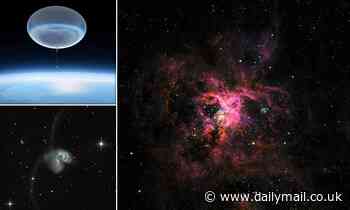 Scientists help capture images after launching telescope on a balloon as big as a football stadium 