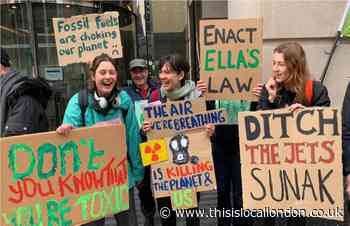East London protesters in Westminster air pollution demo