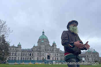 4/20: Cannabis activists smoke outside B.C. legislature to push for legalization changes