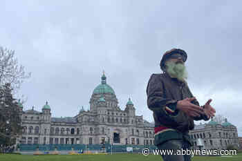 4/20: Cannabis activists smoke outside B.C. legislature to push for legalization changes