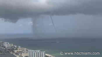 Video Shows Waterspout Dissipating After Moving Onshore at Hollywood Beach