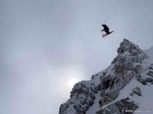 Watch: Skier Has No Regard For Well-Being On Crazy Cliff Jump