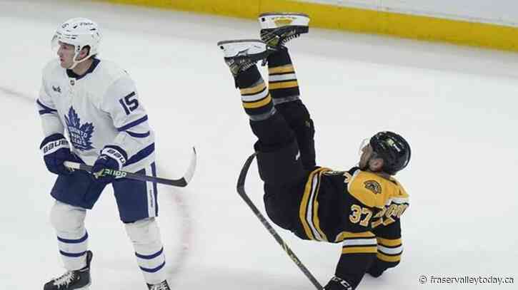 Bergeron doesn’t travel with Bruins for games in Florida