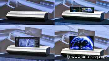 Hyundai Mobis reveals roll-up display for cars