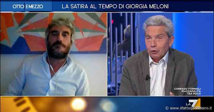 Vignetta Lollobrigida, Padellaro risponde a Osho su La7: “Natangelo doveva usare personaggi anonimi? La satira politicamente corretta non va bene”