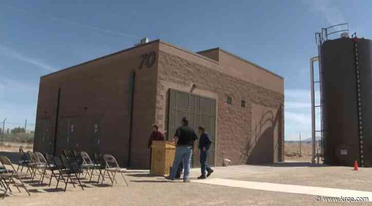 Federal, local officials celebrate new water treatment facility in Belen