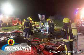 FW-MG: Schwerer Verkehrsunfall auf der BAB A61 fordert 4 Verletzte